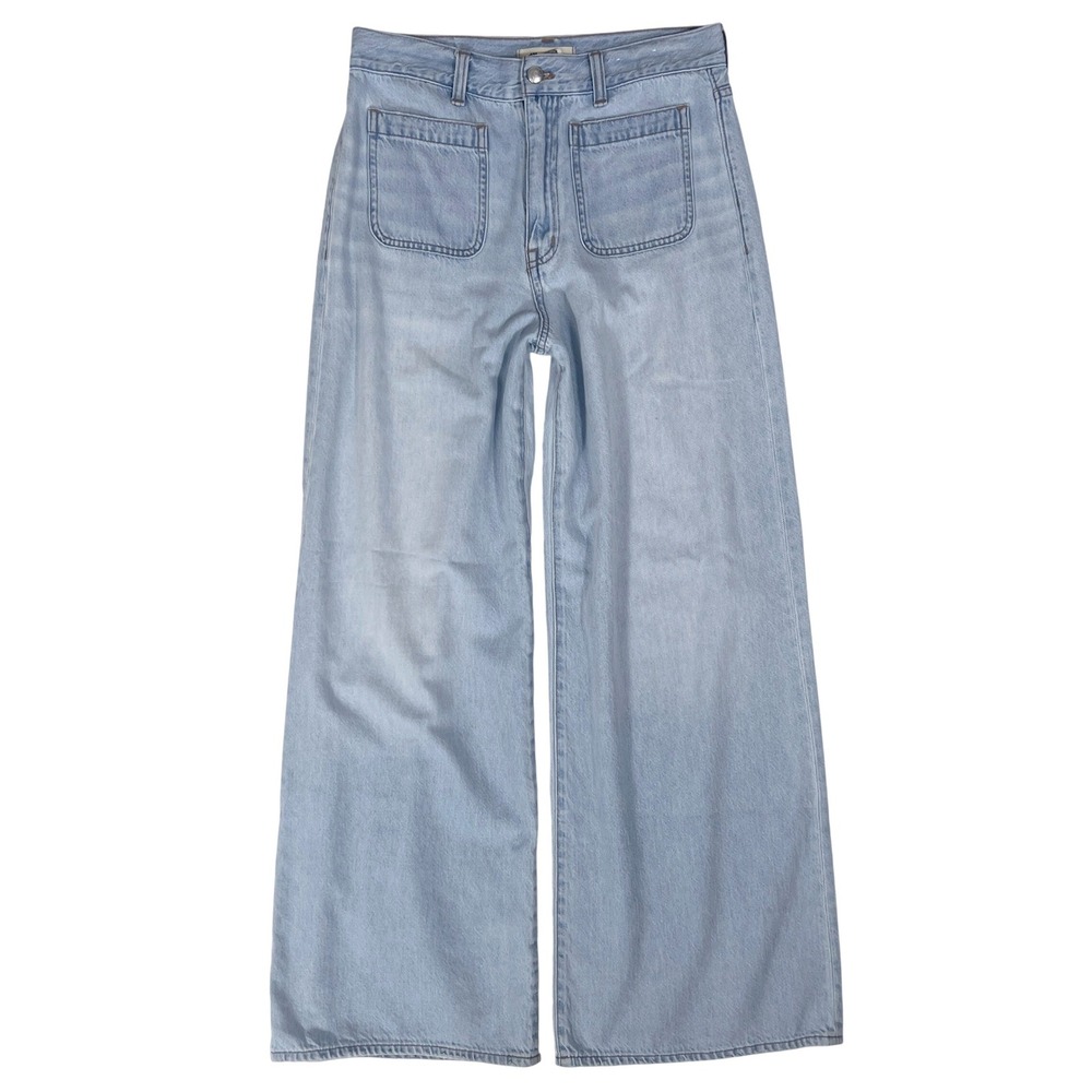 Madewell Super Wide Leg Jean 28 6 High Rise Baggy Trouser Y2K 90s Downtown Girl